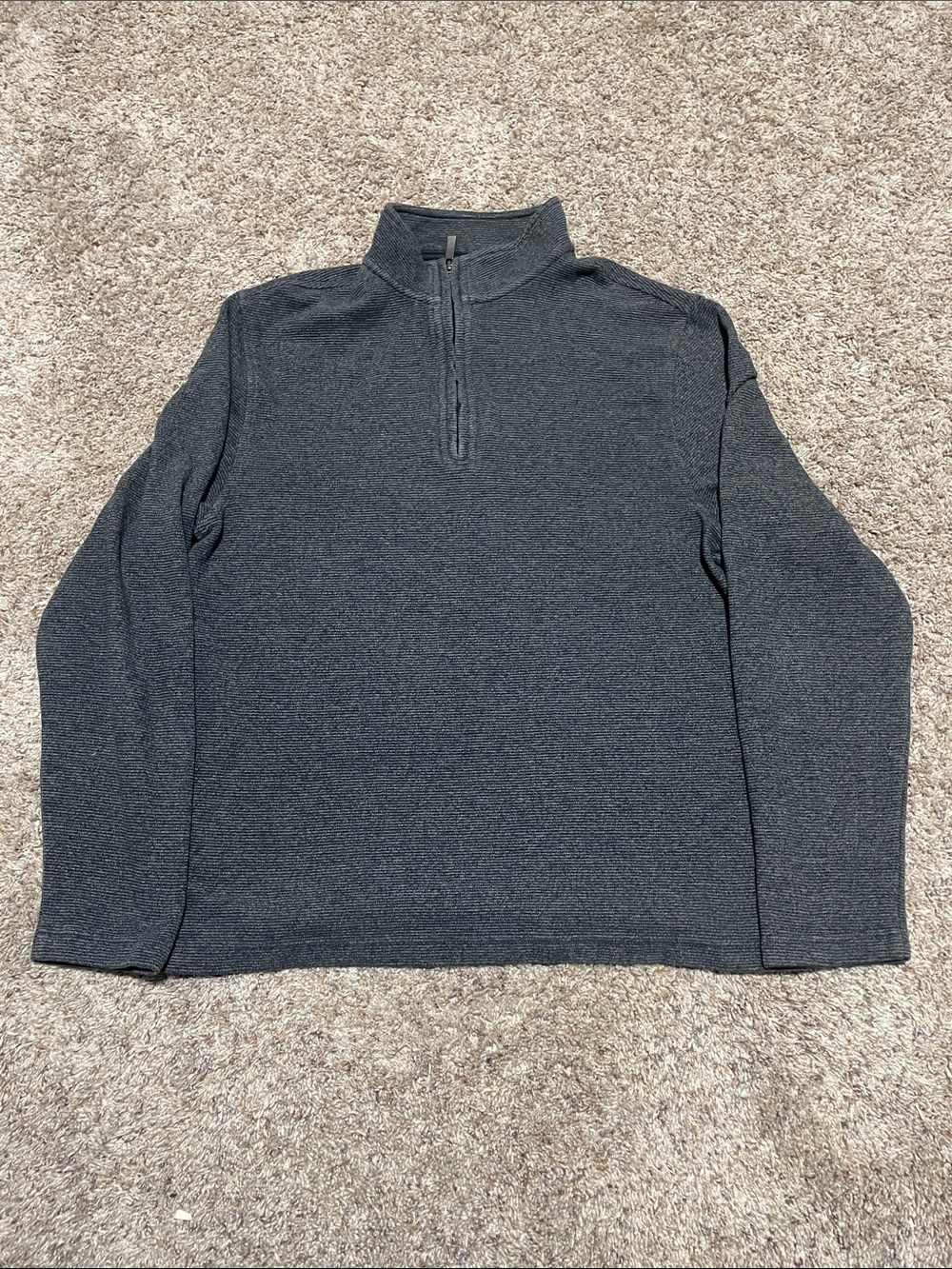 Van Heusen S Classic Fit Men’s Dark Gray Cotton & Polyester Sweater